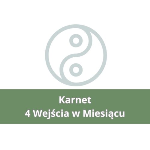 Karnet 4 wejścia na Zajęcia z Jogi